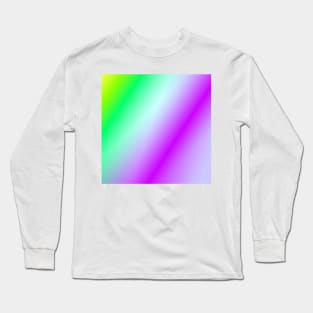 blue green pink texture art Long Sleeve T-Shirt